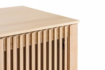 Birino Vitrinskåp 40 cm djup 95 cm bred 170 cm hög Ljust Trä Ek - Beige - Förvaring - Skåp - Vitrinskåp