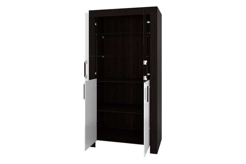 Cezar Vitrinskåp 100x42x201 cm Ek - Förvaring - Skåp - Vitrinskåp