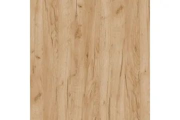 Frick Vägghängt Vitrinskåp Vit LED Belysning 32 cm djup 45 cm bred 117 cm hög Trä Ek Glas - Gyllene Ek/Vit Led-Belysning - Förvaring - Skåp - Vitrinskåp