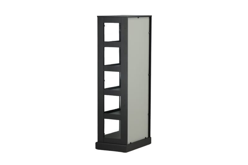 Glasskåp Mazie 153 cm Svart -   - Vitrinskåp