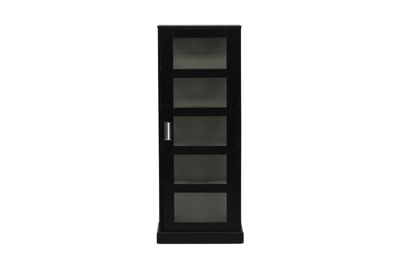 Glasskåp Mazie 153 cm Svart -   - Vitrinskåp