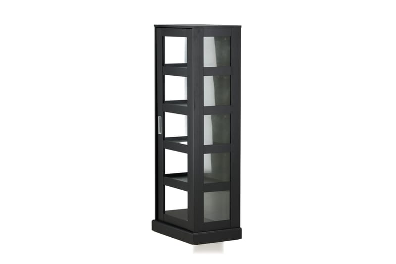 Glasskåp Mazie 153 cm Svart -   - Vitrinskåp