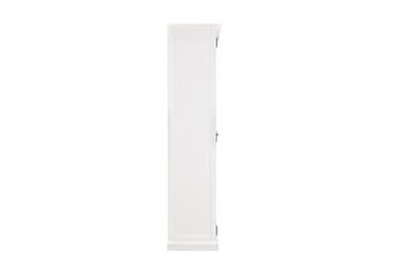 Hampton Vitrinskåp 45 cm djup 100 cm bred 190 cm hög Ljust Trä - Vit - Förvaring - Skåp - Vitrinskåp
