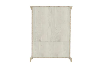 Hurlston Vitrinskåp 48 cm djup 123 cm bred 162 cm hög ljus trä - Vit - Förvaring - Skåp - Vitrinskåp