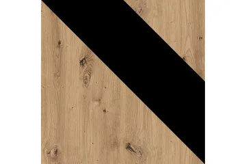 Ingram Vitrinskåp 40x51 cm LED-belysning - Ek/Svart - Förvaring - Skåp - Vitrinskåp