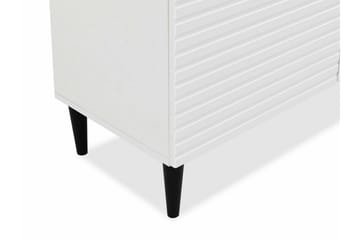 Kintore Smalt Vitrinskåp 48 cm djup 52 cm bred 180 cm hög Ljust Trä - Vit - Förvaring - Skåp - Vitrinskåp