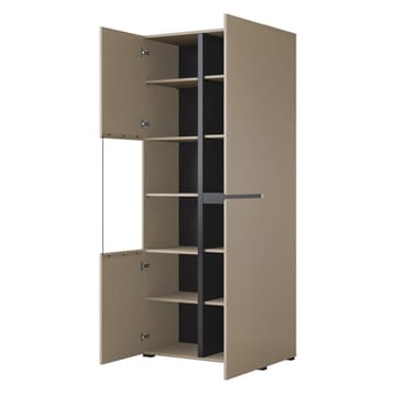 Vitrinskåp Kors 3 dörrar - Kongo - Svart - Förvaring - Skåp - Vitrinskåp