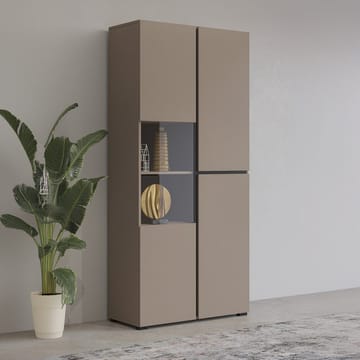 Vitrinskåp Kors 3 dörrar - Kongo - Svart - Förvaring - Skåp - Vitrinskåp