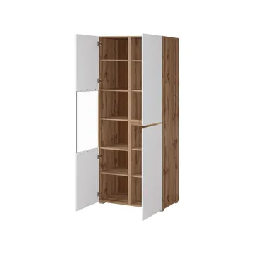 Vitrinskåp Kors 3 dörrar - Vit - Wotan Ek - Förvaring - Skåp - Vitrinskåp