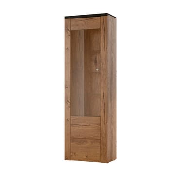 Vitrinskåp Larona 1 dörr - Lefkas ek, 206 cm - Förvaring - Skåp - Vitrinskåp