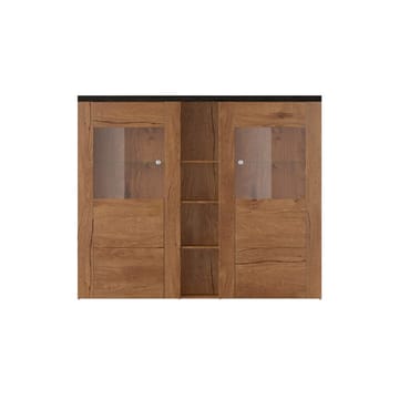 Vitrinskåp Larona 2 dörrar - Lefkas ek - Förvaring - Skåp - Vitrinskåp