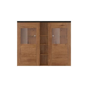 Vitrinskåp Larona 2 dörrar - Lefkas ek - Förvaring - Skåp - Vitrinskåp