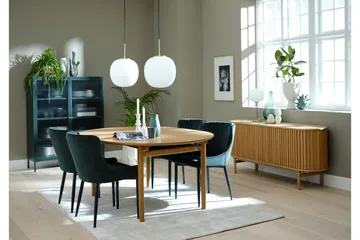 Lazarus Vitrinskåp 40 cm djup 111 cm bred 140 cm hög - Grön - Förvaring - Skåp - Vitrinskåp