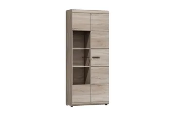 Link Vitrinskåp 80x37x194 cm NO_BRAND beige||Grey - Förvaring - Skåp - Vitrinskåp