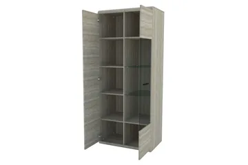 Link Vitrinskåp 80x37x194 cm NO_BRAND beige||Grey - Förvaring - Skåp - Vitrinskåp