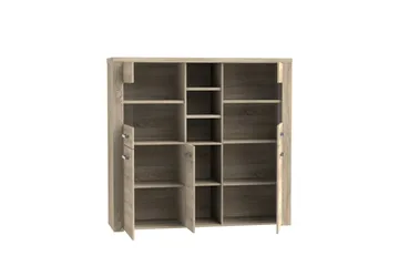 Loannia Vitrinskåp 41x146 cm - Brun - Förvaring - Skåp - Vitrinskåp