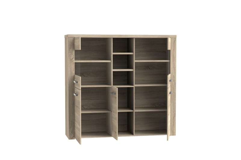 Loannia Vitrinskåp 41x146 cm - Brun - Förvaring - Skåp - Vitrinskåp