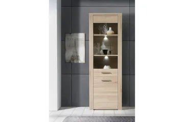 Loannia Vitrinskåp 41x67 cm - Brun - Förvaring - Skåp - Vitrinskåp