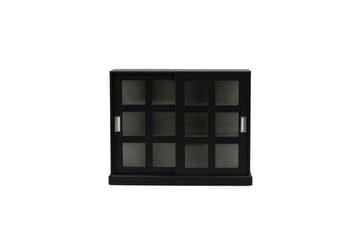 Lock Glasskåp 120 cm - Svart/Ljusgrå - Förvaring - Skåp - Vitrinskåp