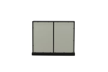 Lock Glasskåp 120 cm - Svart/Ljusgrå - Förvaring - Skåp - Vitrinskåp
