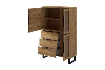 Maricruz Vitrinskåp 45 cm djup 120 cm bred 190 cm hög Trä - Trä - Förvaring - Skåp - Vitrinskåp