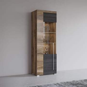 Vitrinskåp Roger 1 Dörr - Vänster - Förvaring - Skåp - Vitrinskåp