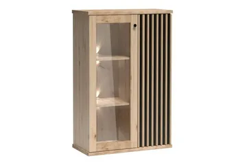 Rosehall Vitrinskåp 132 cm NO_BRAND Black - Förvaring - Skåp - Vitrinskåp