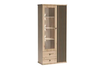 Rosehall Vitrinskåp 191 cm NO_BRAND Black - Förvaring - Skåp - Vitrinskåp