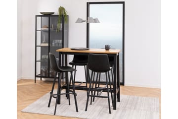 Sakie Vitrinskåp 40 cm djup 80 cm bred 180 cm hög Metall Glas - Svart - Förvaring - Skåp - Vitrinskåp