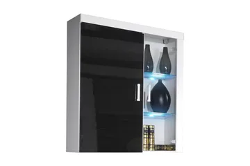 Samba Vitrinskåp 90x35x111 cm NO_BRAND Black - Förvaring - Skåp - Vitrinskåp