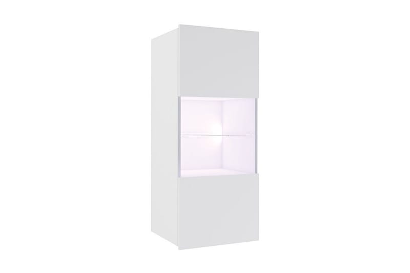 Scandinavian Choice Frick Smalt Vägghängt Vitrinskåp 32 cm djup 45 cm bred 117 cm hög Ljust Trä Glas - Vit - Förvaring - Skåp - Vitrinskåp