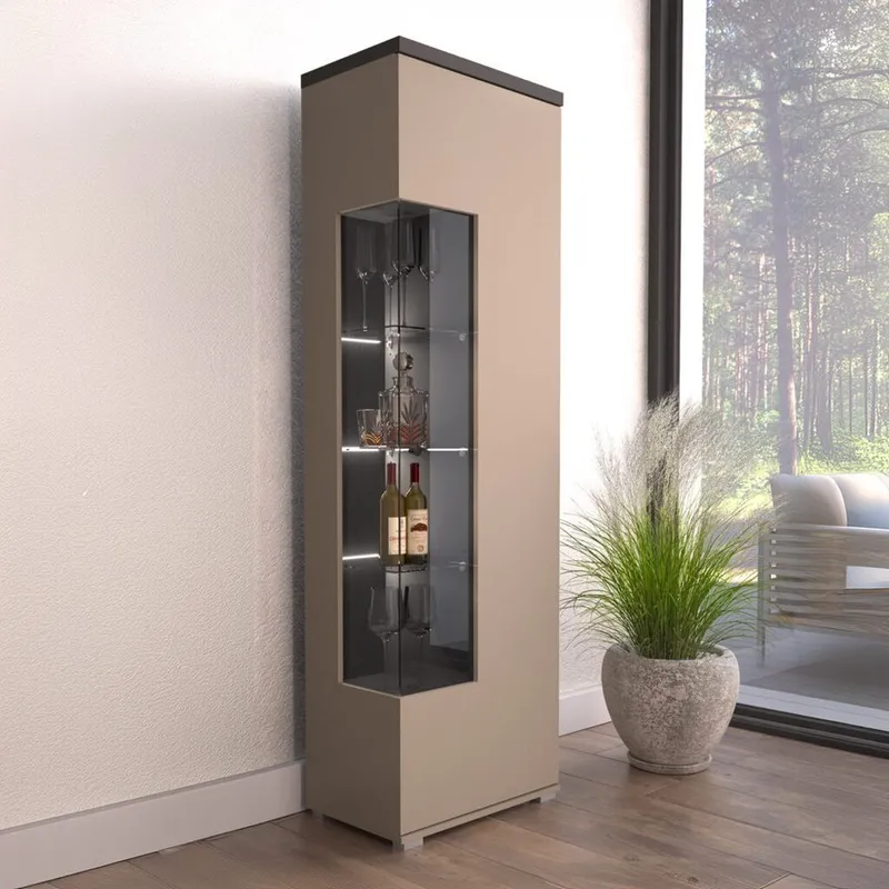 Vitrinskåp Serio 1 Dörr Vänster/Höger - Förvaring - Skåp - Vitrinskåp