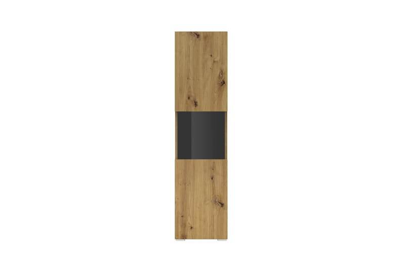 Speno Vägghängt alt Fristående Smalt Vitrinskåp 30 cm djup 36 cm bred 140 cm hög Trä - Brun - Förvaring - Skåp - Vitrinskåp