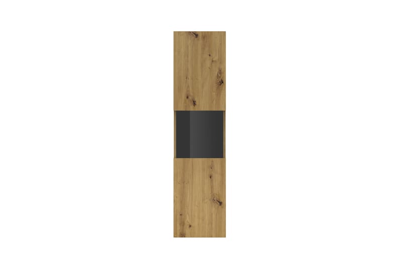 Speno Vägghängt alt Fristående Smalt Vitrinskåp 30 cm djup 36 cm bred 140 cm hög Trä - Brun - Förvaring - Skåp - Vitrinskåp