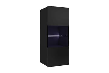 White LED - Svart/Svart högglans