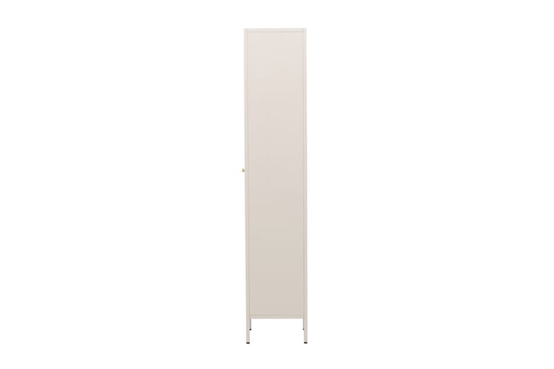 Venture Home Cali Smalt Vitrinskåp 35 cm djup 37 cm bred 180 cm hög Ljust Stål - Beige - Förvaring - Skåp - Vitrinskåp
