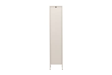 Venture Home Cali Smalt Vitrinskåp 35 cm djup 37 cm bred 180 cm hög Ljust Stål - Beige - Förvaring - Skåp - Vitrinskåp