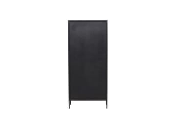 Venture Home La Paz Vitrinskåp 35 cm djup 70 cm bred 160 cm hög Mörkt Stål - Svart - Förvaring - Skåp - Vitrinskåp