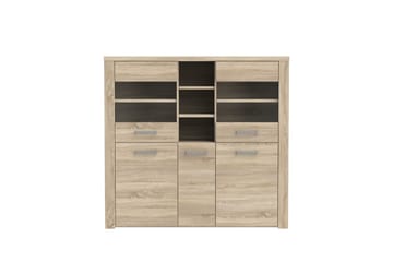 Vitrinskåp Bankso 41x146 cm - Brun - Förvaring - Skåp - Vitrinskåp