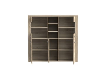 Vitrinskåp Bankso 41x146 cm - Brun - Förvaring - Skåp - Vitrinskåp