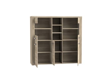 Vitrinskåp Bankso 41x146 cm - Brun - Förvaring - Skåp - Vitrinskåp