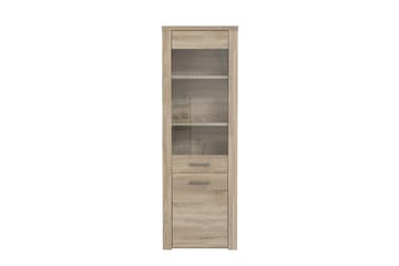 Vitrinskåp Bankso 41x67 cm - Brun - Förvaring - Skåp - Vitrinskåp