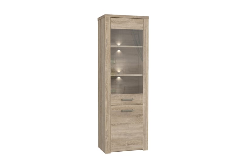 Vitrinskåp Bankso 41x67 cm - Brun - Förvaring - Skåp - Vitrinskåp