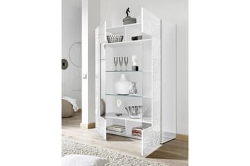 Vitrinskåp Bayoner 121 cm - Vit - Förvaring - Skåp - Vitrinskåp