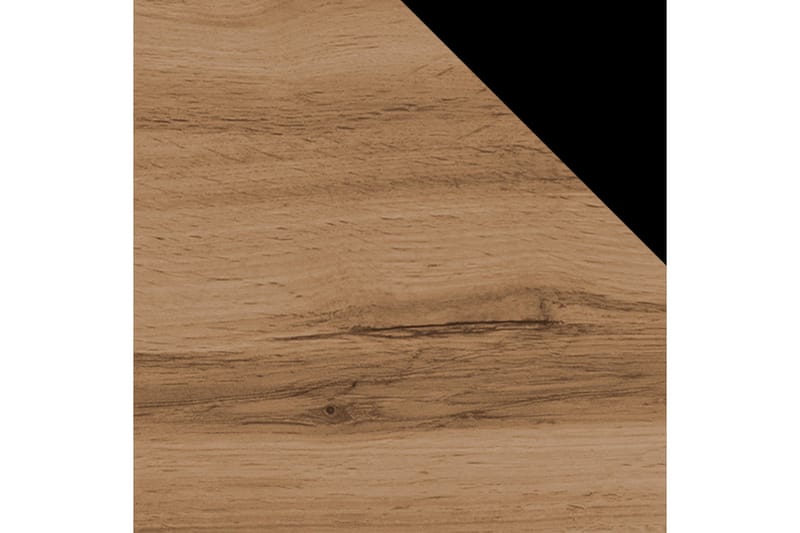 Vitrinskåp Dudley 45x120 cm - Natur/Svart - Förvaring - Skåp - Vitrinskåp