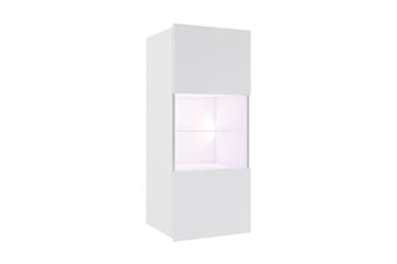 Vitrinskåp Frick 45x32x117 cm - Vit - Förvaring - Skåp - Vitrinskåp