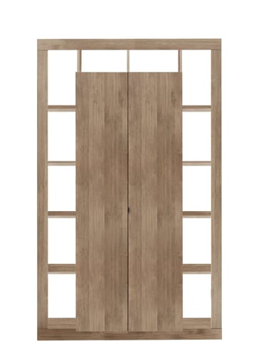 Vitrinskåp Mowbray 42x134x217 cm - Brun - Förvaring - Skåp - Vitrinskåp