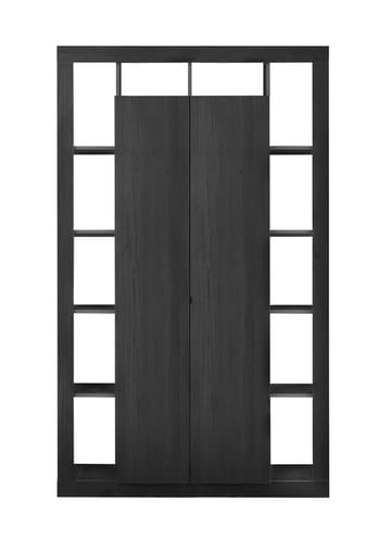 Vitrinskåp Mowbray 42x134x217 cm - Svart - Förvaring - Skåp - Vitrinskåp