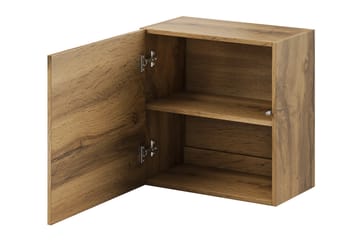 Vitrinskåp Veria 30x50 cm - Natur/Svart - Förvaring - Skåp - Vitrinskåp