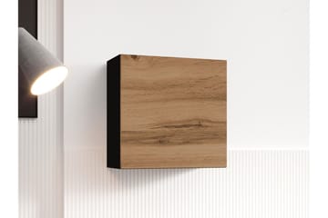 Vitrinskåp Veria 30x50 cm - Natur/Svart - Förvaring - Skåp - Vitrinskåp